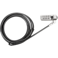 Targus Defcon Mini Combo Cable Lock - Sicherheitskabelschloss - Schwarz
