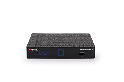 Opticum Red 30204 AX UHD 1500 4K Box Android 4K Ultra HD DVB-S2 Receiver PVR Ready schwarz