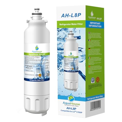 AquaHouse AH-L8P kompatibel Wasserfilter für LG Kühlschrank LG LT800P, LT800PC ADQ73613401, ADQ73613402, Kenmore Elite 46-9490
