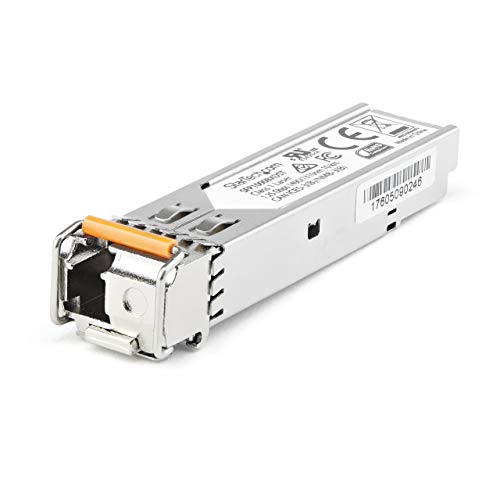 StarTech.com SFP1GBX40DES Transceiver Modul (Dell EMC SFP-1G-BX40-D kompatibel, SFP, 1 Gbit/s, 40 km, Single Mode, Mini-GBIC)