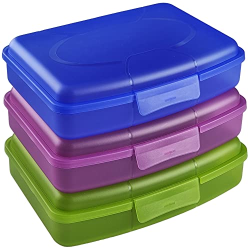 My-goodbuy24 Butterbrotdose Brotdose | 6er Set | Lunchbox für Kinder & Erwachsene - Perfekt für Schule, Büro, Arbeit oder Kindergarten - Spülmaschinengeeignet