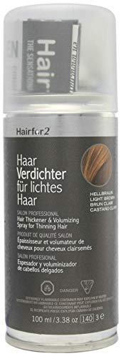 Hairfor2 Haarverdichtungsspray gegen lichtes Haar (100ml) (hellbraun)