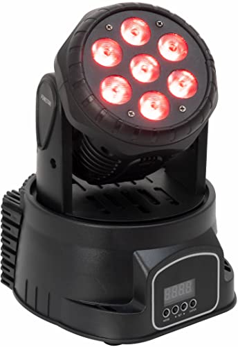 Mobiler Kopf LED WASH DMX mit 7 RGBW-LEDs