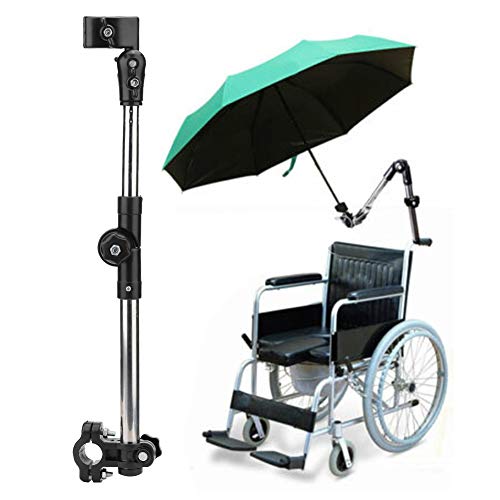 Rollstuhl-Schirmhalterung, Regenschirmhalter ideal für Fahrräder