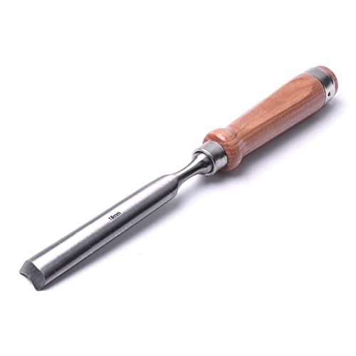 Chrom-Vanadium-Stahl, Zimmermann, halbrund, Holzbearbeitungsmeißel-Set, Holzschnitzerei, Hohlmeißel (Größe: 24 mm) (18 mm)