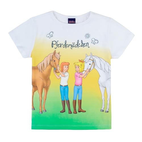 Bibi & Tina Mädchen T-Shirt 82411 weiß, Größe 104,4 Jahre