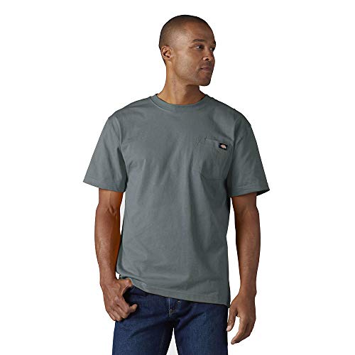 Dickies Herren Short Sleeve Heavyweight Crew Neck Pocket T-Shirt Henley-Hemd, Blau-Smoke Blue, X-Groß