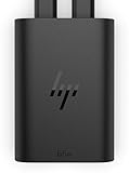 HP 65 W GaN USB-C-Laptop-Ladegerät | 2 x USB-C Anschlüsse | 75 x 53 x 22 mm (B x T x H) | 110 g | Galliumnitrid (GaN) | 65 W | Schwarz