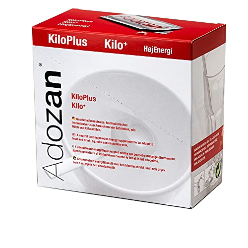 Adozan Kilo Plus Energie Pulver 10 g (20er Pack) | Geschmacksneutrale Aufbaukost | Zur Anreicherung von Mahlzeiten und Getränken | Bei Mangel- und Unterernährung