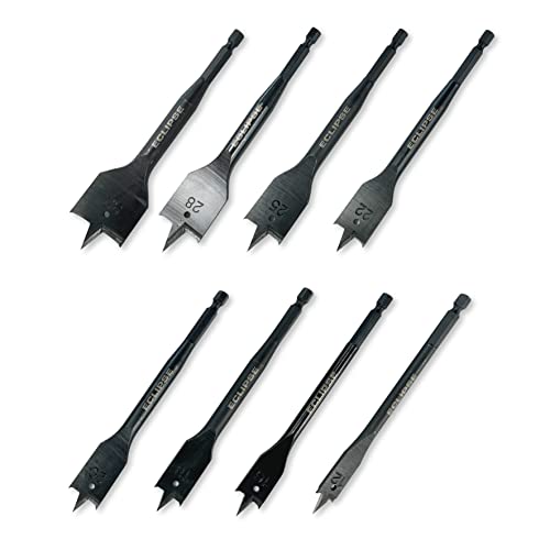 Eclipse Professional Tools 8-teiliges flaches Holzbohrer-Set