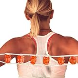 Abbto Rückenmassagegerät mit Rollen und Seil | Ganzkörper-Massagerolle Massagegurt für den Rücken,Tragbarer Massagegurt zur Linderung von Muskelkater