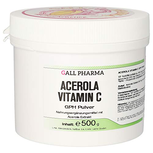 Gall Pharma Acerola Vitamin C GPH Pulver, 1er Pack (1 x 500 g)