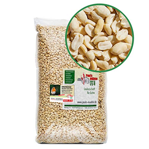 Paul´s Mühle Erdnüsse Weiss, Erdnusskerne blanchiert ohne Haut, 25 kg