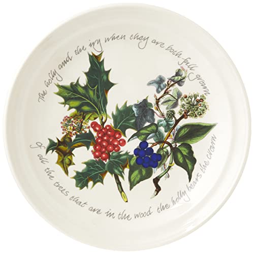 The Holly & Ivy Teller, Keramik, Mehrfarbig, 27 x 27 x 3 cm, 6