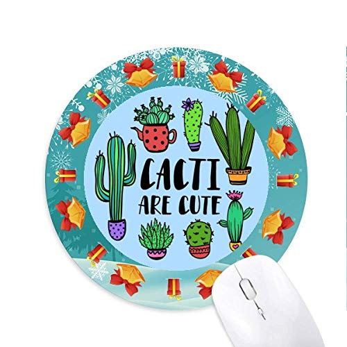 Kakteen sind süÃŸ Kaktus Mousepad Rund Gummi Maus Pad Weihnachten Geschenk