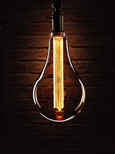Auraglow Mysa LED-Glühbirne - Vintage Retro Rustikal Edison Style Dekorativ Energieeffizient Filament E27 Schraube XXL Große Glühbirne