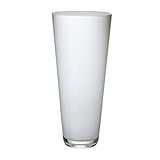 Villeroy und Boch Verso Große Vase Arctic Breeze, 38 cm, Glas, Weiß