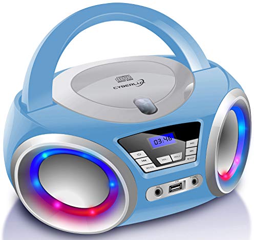 CD-Player mit Kassettendeck | Tragbares Stereo Radio | Kinder Radio | Stereo Radio | USB | CD/MP3 Player | Radio | Kopfhöreranschluss | Aux in | LCD-Display |