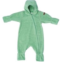 Sterntaler Baby Jungen Overall Baby Melange Overall - Overall Baby - aus Microfleece mit Stickerei und Reißverschluss - grün, 74