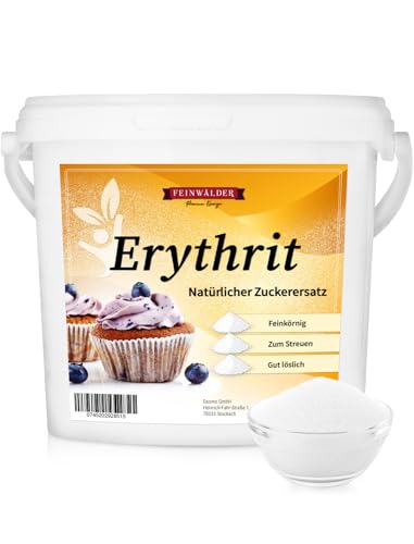 Feinwälder® Erythritol - Erythrit 10 kg, natürlicher Zuckerersatz, Süßungsmittel ohne Kalorien, vegan, zahnfreundliche Zuckeralternative