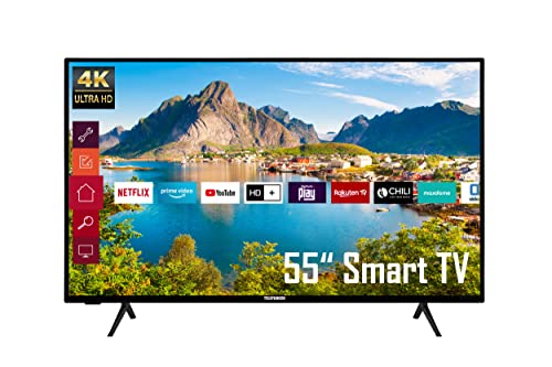 Telefunken XU55K700 55 Zoll Fernseher / Smart TV (4K Ultra HD, HDR Dolby Vision, Triple-Tuner) - 6 Monate HD+ inklusive