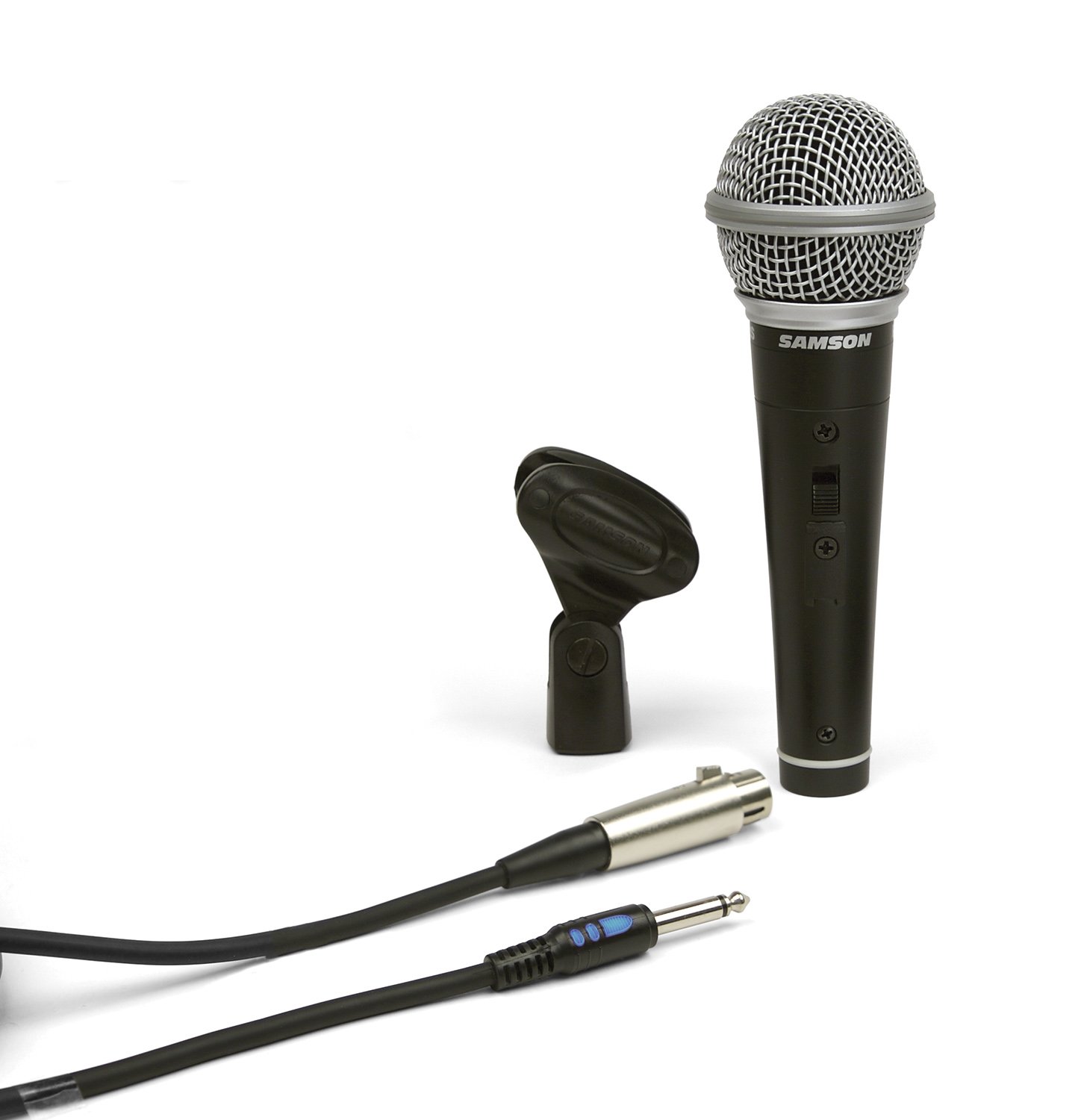 Samson R 21 S Mikrofon inklusive 5m Kabel und Clip, Schwarz