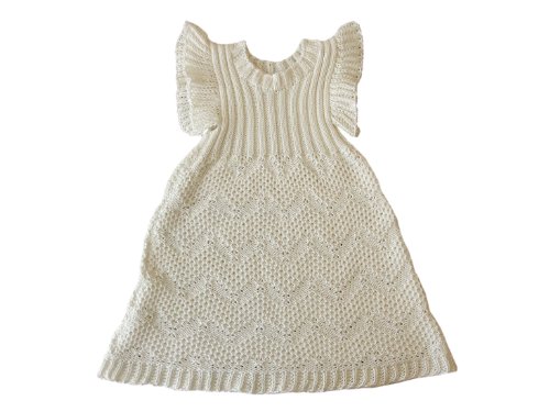tevirp Baby Mädchen (0-24 Monate) Kleid natürliches weiß 1-6 mo