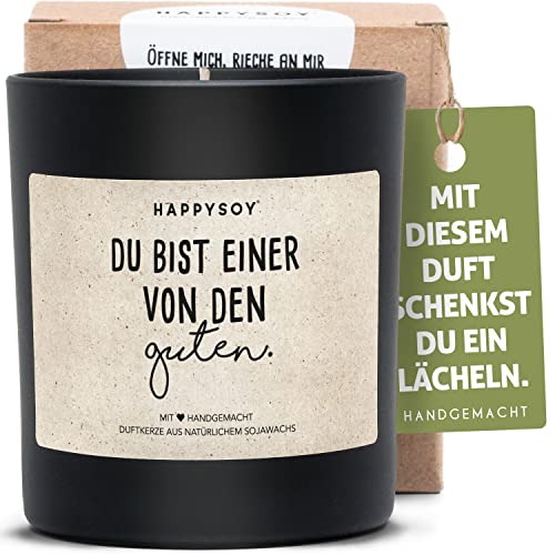 Freundschaft Duftkerze im Glas mit Spruch aus Soja - natürlich handgemacht nachhaltig - kleines schönes Geschenk stilvolle Geschenkidee Dekoidee netter Spruch für besten Freund