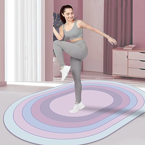 Springseilmatte, Yogamatte mit hoher Dichte, 7 mm dick, für Männer und Frauen, rutschfeste Trainingsmatte für Pilates, Stretching, Boden- und Fitnesstraining