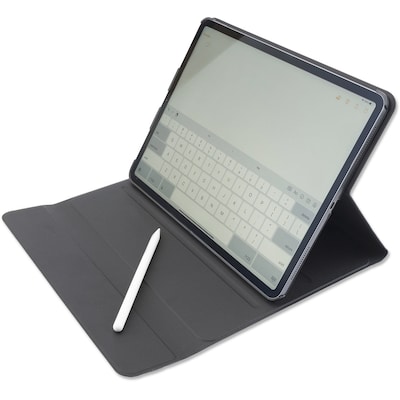 4smarts DailyBiz Flip Case Kompatibel mit Apple iPad Pro 12.9 2020 Geschäftstasche mit Hülle iPad Pro 12.9 Stifthalter, Standfunktion und Magnetverschluss - Schwarz
