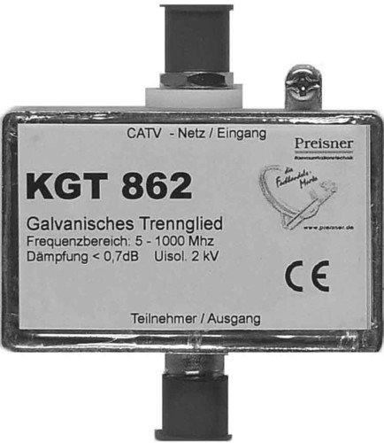 Preisner KGT862 Kabelspalter oder -kombinator Silber (X4270)