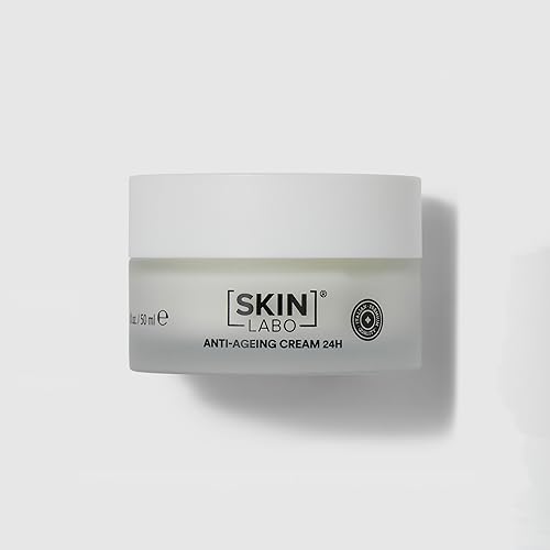 SkinLabo - Antiage Creme 24H mit Kollagen - pflegt und befeuchtet die Gesichtshaut tief, Antioxidans, wirkt Falten entgegen - 50 ml