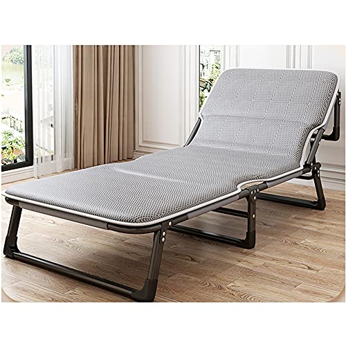 XLLLL Gartenbetten Liegen Tragbare Liegestühle,Extra Breiter Relaxer Sonnenliege Für Garten Balkon Strand Camping Urlaub,Bis 160 Kg Belastbar,Grey+A-70cm+Wide