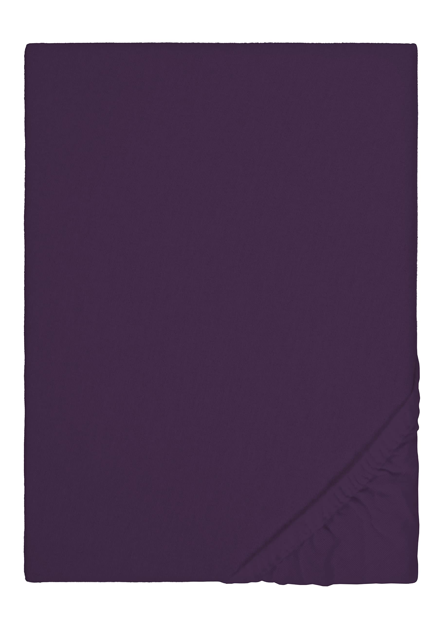biberna Feinbiber-Spannbetttuch 0002744 dunkel violett 1x 140x200 cm - 160x200 cm