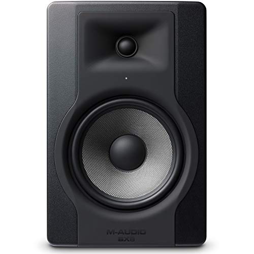 M-Audio BX8 D3 - Professionelle 2 Wege Aktiv Studiomonitor Lautsprecher für Musikproduktion und Mixing mit eingebauter Acoustic Space Control, 1 Stück