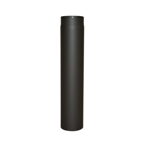Ofenrohr Senotherm® 2 mm Ø 130 mm hitzebeständig lackiert, gerade - Rauchrohr, Kaminrohr schwarz - für Pellettofen und Kamine - Länge: 750 mm