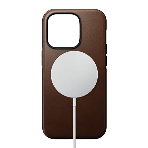 Nomad Modern Leather case iPhone 14 Pro braun