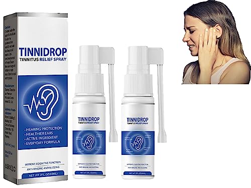 Luhaka Tinnidrop Tinnitus Relief Spray, Tinnitus Relief for Ringing Ears Drops, Tinnidrop Tinnitus Relief Spray, Ear Wax Removal, Ear Wax Cleaner Earwax Removal Kit (2 pcs)