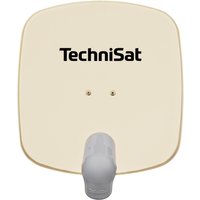 TechniSat SATMAN 45 – Satelliten-Schüssel für 1 Teilnehmer (45 cm kleine Sat Anlage - Komplettset mit Wandhalterung und UNYSAT V/H-LNB) rot