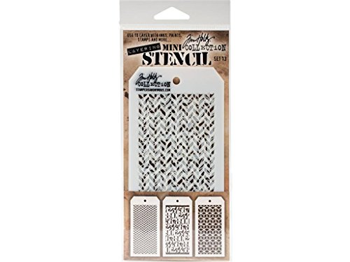 Stampers Anonymous Tim Holtz Mini Layered Stencil Set #13