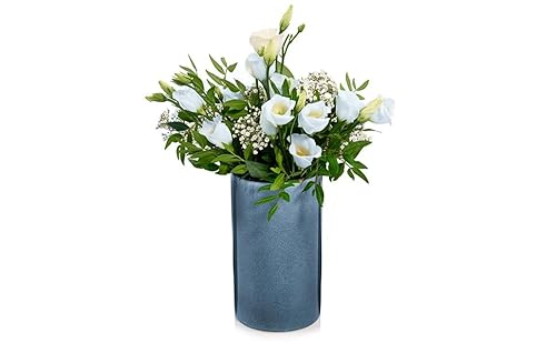 SÄNGER | Vase und Weinkühler Darwin aus Steingut, Handmade, einzigartiges Design, Dekovase für Blumen | 1,1 L
