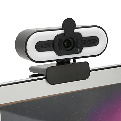 Annadue Webcam mit Mikrofon für PC, Desktop, Laptop, HD 1080p/30fps, Breitbild-HD-Videoanrufe, Einstellbares Aufhelllicht, USB-Webkamera mit Sichtschutz für Konferenzen, Lernen, Skype