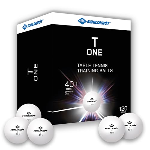Donic-Schildkröt Tischtennisball T-One, Trainingsball in Poly 40+ Qualität, 120 Stk. im Großkarton, weiß, 608522