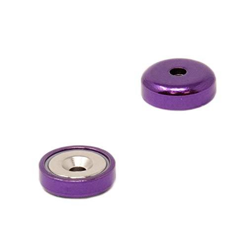 Magnet Expert NPA16(PU)-40 16mm dia A Type Neodymium Pot Purple (Pack of 40) Magnet