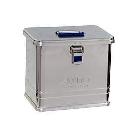 Transportbox Alutec COMFORT 27, Aluminium, 27 l, L 380 x B 280 x H 332 mm, stabiler Deckel