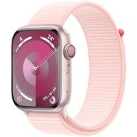 Apple Watch Series 9 LTE 45mm Aluminium Rosè Sport Loop Hellrosa