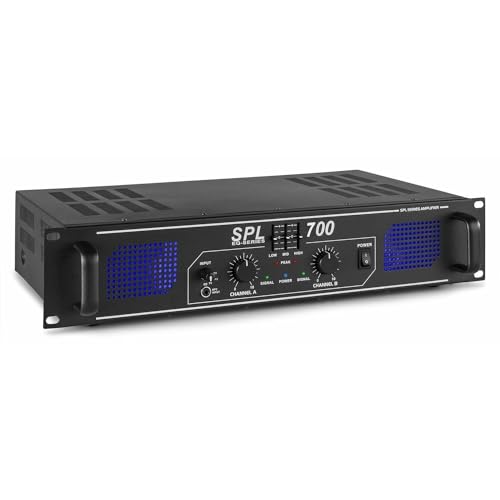 Skytec SPL 700 - Audioverstärker (2.0 Kanäle, 0,5%, 95 dB, 82 dB, 775 mV, 10000 Ohm)