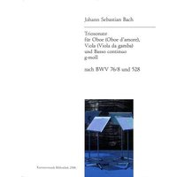 Triosonate g-moll für Oboe (Oboe d'amore), Viola (Viola da gamba) und Basso continuo nach BWV 76/8 und 528 (KM 2306)