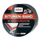 MEM Bitumen-Band, Selbstklebendes Dichtungsband, UV-beständige Schutzfolie, Stärke: 1,5 mm, Maße: 15 cm x 10 m, Farbe: Aluminium