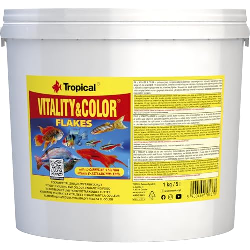 Tropical Vitality Color farbförderndes Flockenfutter, 1er Pack (1 x 5 l)
